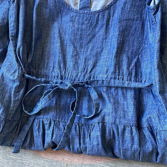 Gap Blue Sleeveless Denim Chambray Dress - Picture 10 of 12